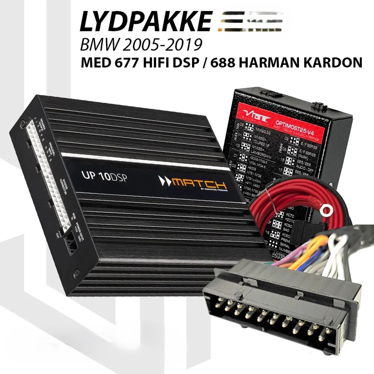 Match Lydoppgraderingspakke BMW 677/688 MOST