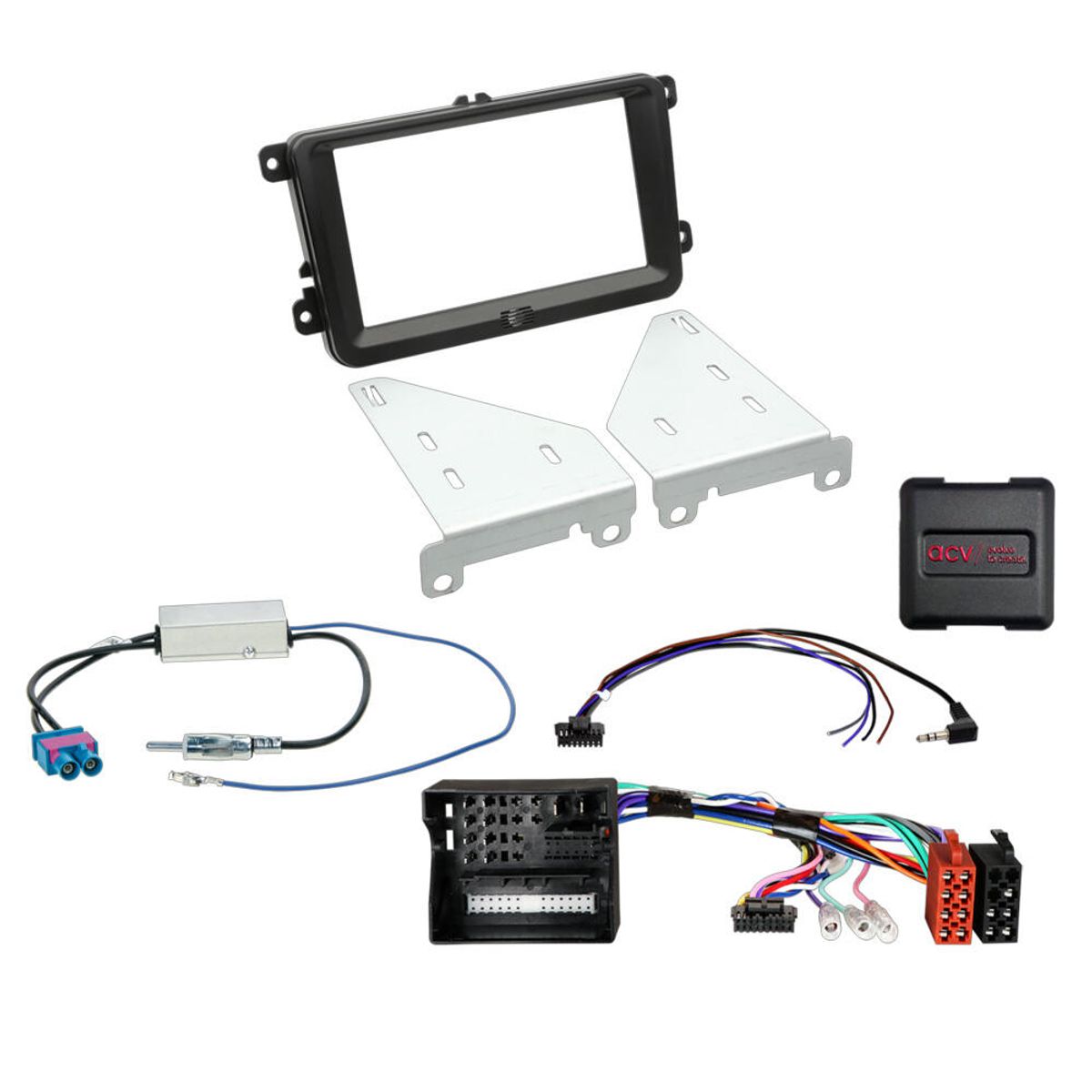 2-DIN monteringssett - komplett Seat/VW (2016-2021)
